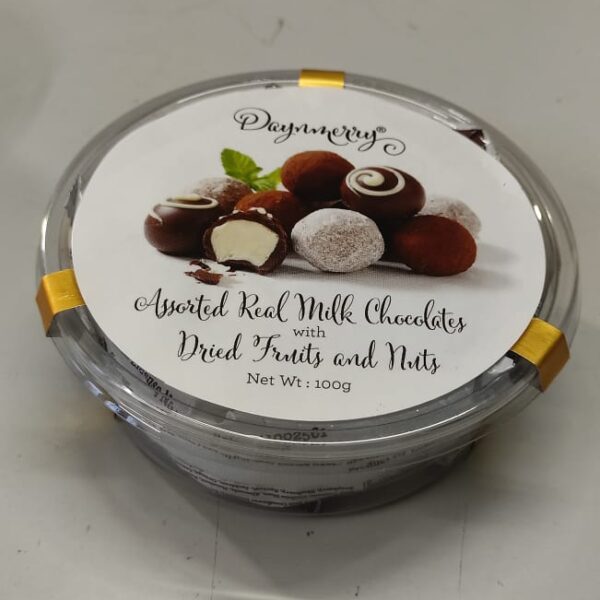 Assorted Real Milk Dried Fruit and Nuts 100 gm